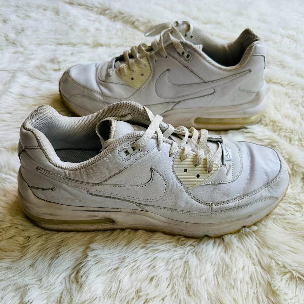 NIKE Men AIRMAX Running Shoes 317551-111 White Size 13